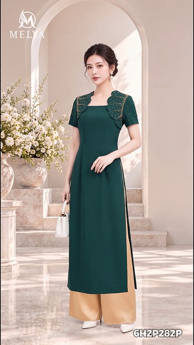 Áo dài - Lục kim phượng