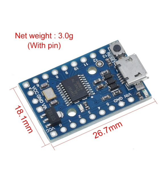 Kit ATTINY167 Digispark Pro Kickstarter Sử Dụng Cổng Micro Cho Arduino Usb