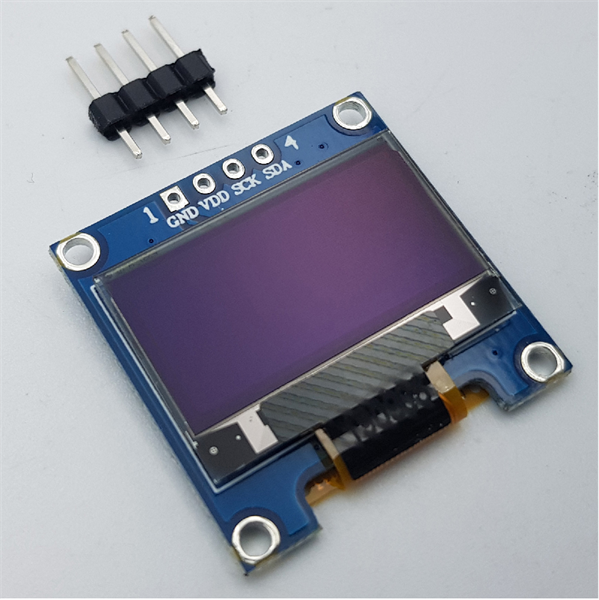 Màn Hình Lcd 0.96 Inch Iic Oled 128x64 I2C(Màu vàng)