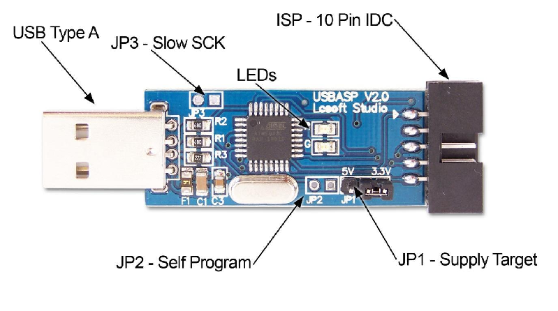 Mạch nạp AVR ISP USBasp