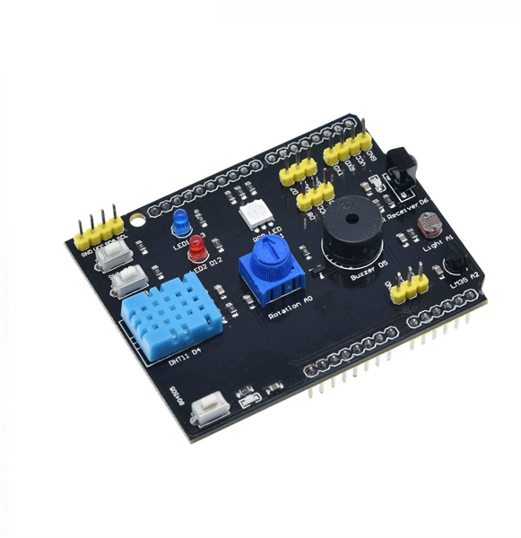 Bảng Mạch Cảm Biến Nhiệt Độ Độ Ẩm Dht11 Lm35 Cho Arduino Uno R3 Rgb Led IR Receiver Buzzer I2C