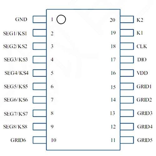 IC Driver TM1637 TM 1637 SOP 20