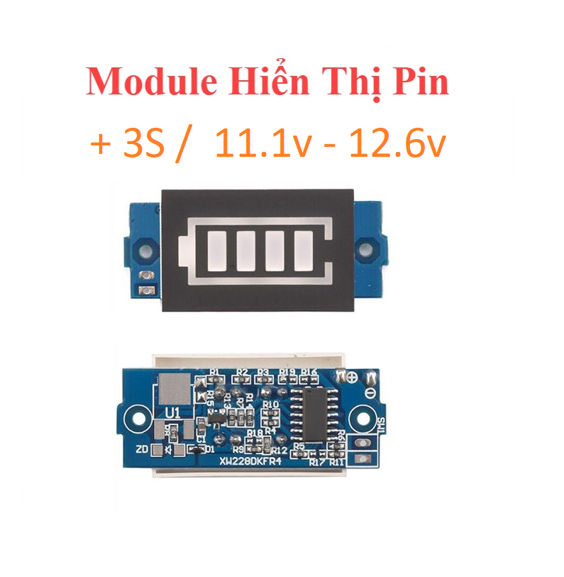 Mạch Hiển Thị Báo Mức Năng Lượng Pin 3S / 11.1v - 12.6v