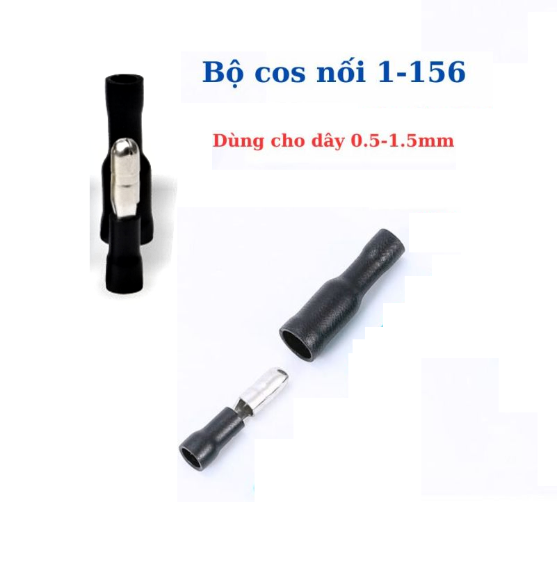 (10 Cặp) Đầu Cos đực+cái MPD FRD 1.25-156 (Màu Đen)