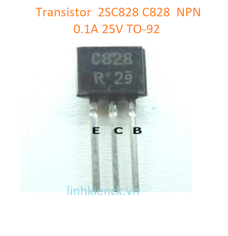 (10 con) Transistor 2SC828 C828 NPN 0.1A 25V TO-92