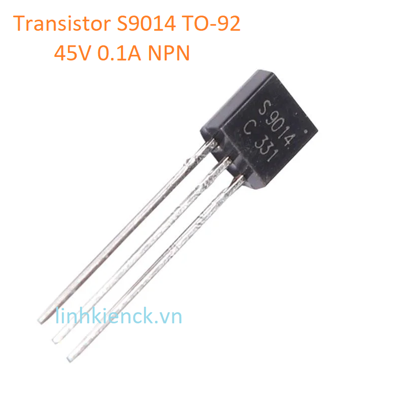 (5 con) Transistor S9014 TO-92 45V 0.1A NPN