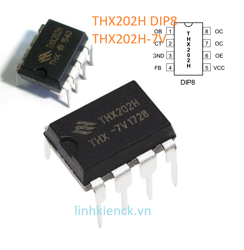 IC Nguồn THX202H DIP8 THX202H-7V DIP