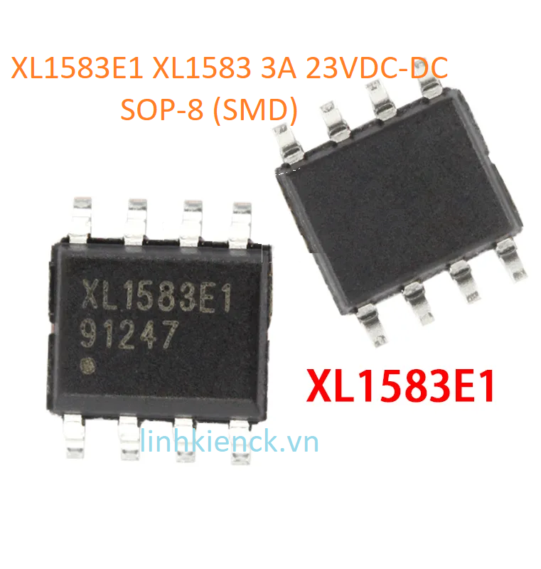 (2 Con) IC Dán XL1583E1 XL1583 3A 23VDC-DC SOP-8 (SMD)