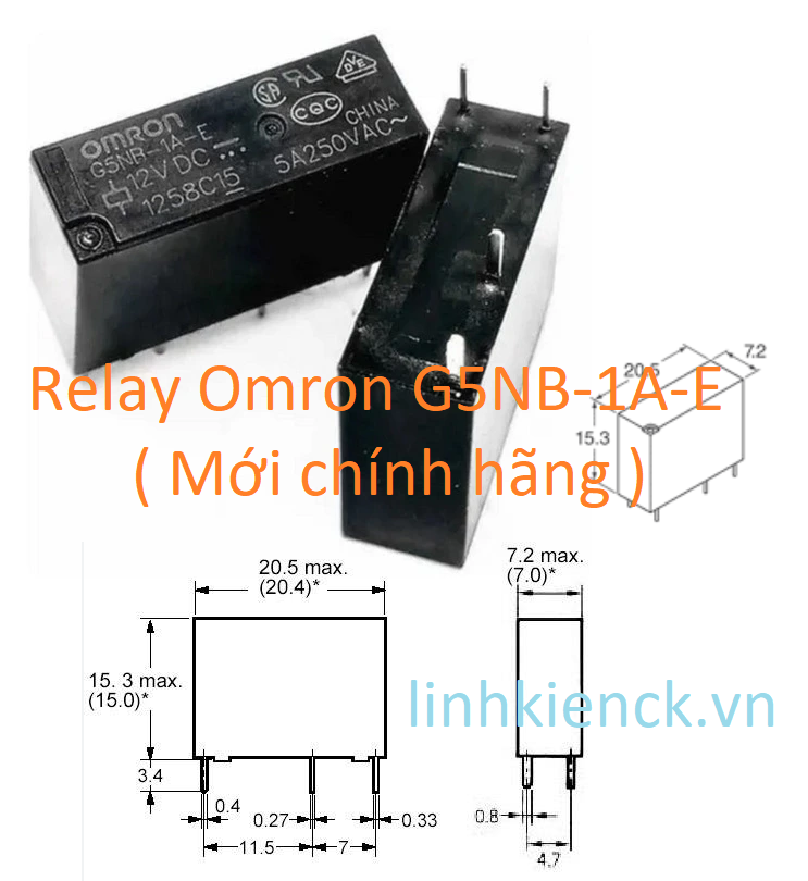 Relay Omron G5NB-1A-E G5NB-1A G5NB (Mới chính hãng)