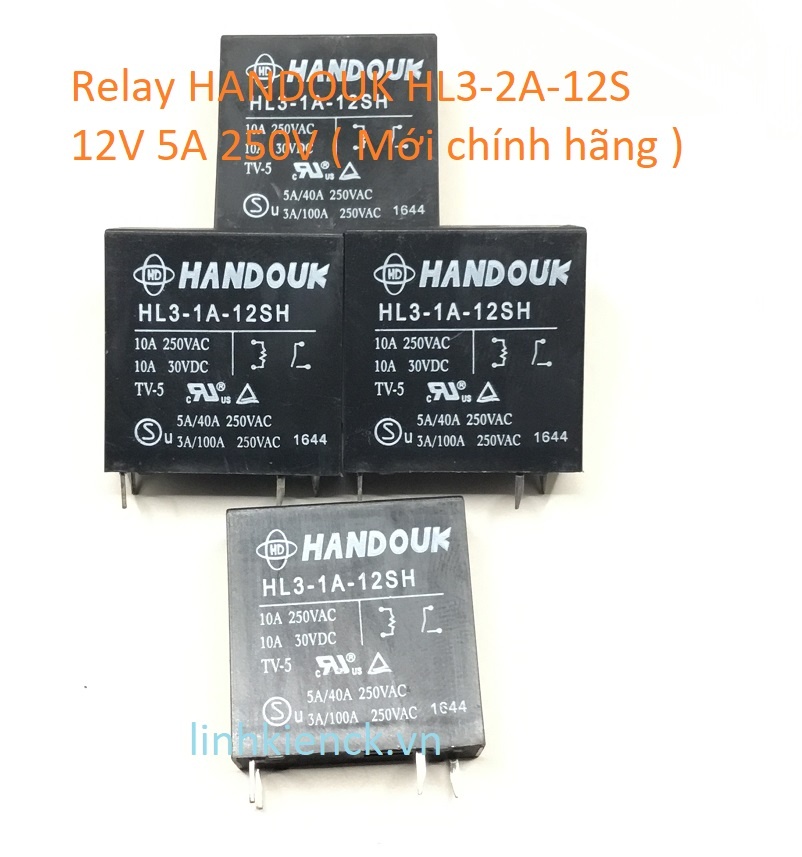 Relay HANDOUK HL3-2A-12S 12V 5A 250V (Mới chính hãng)