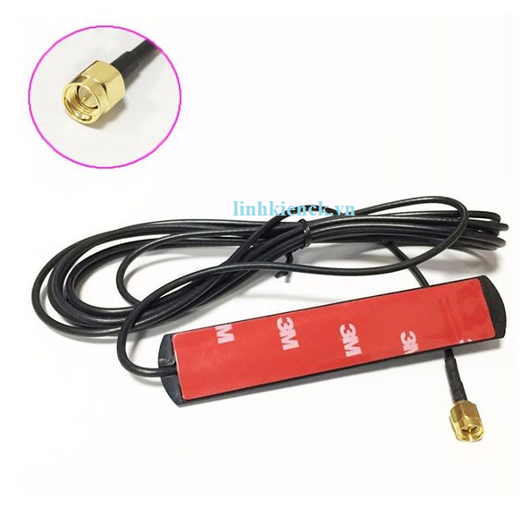 Anten Ăng Ten 2G/3G/4G Đầu SMA Đực Dây Dài 2m