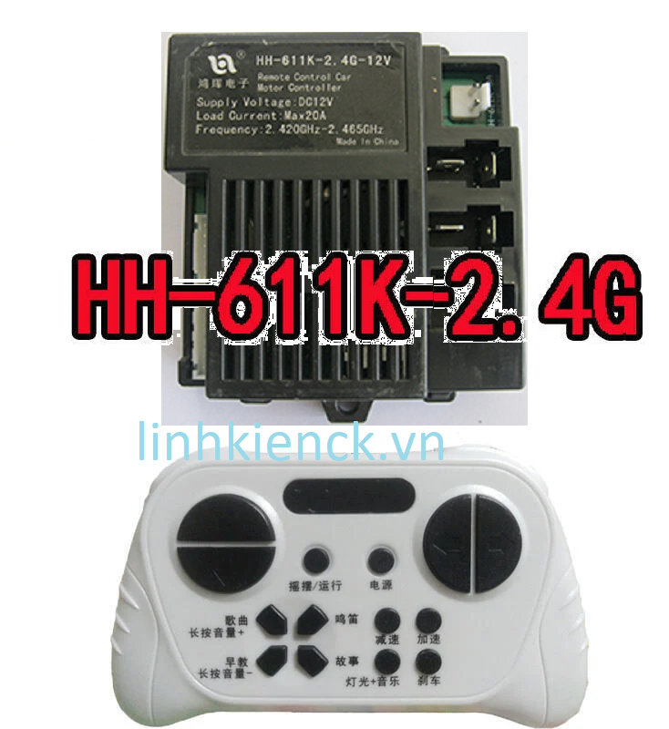 Mạch HH611K 2.4G 12V