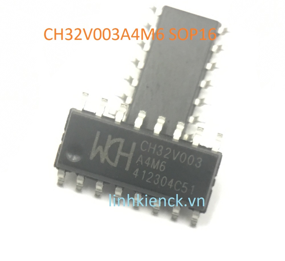 (2 con) CH32V003A4M6 CH32V003A4 CH32V003 SOP16 MCU RISC-V2 (mới chính hãng)