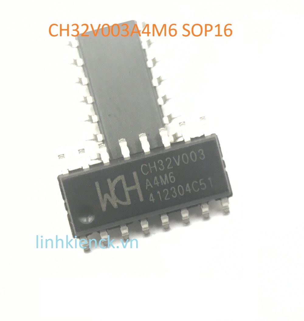 (2 con) CH32V003A4M6 CH32V003A4 CH32V003 SOP16 MCU RISC-V2 (mới chính hãng)