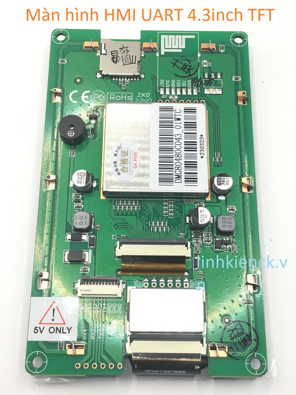 Màn hình DWIN HMI UART 4.3inch TFT DWIN DMG80480C043 (mới chính hãng)