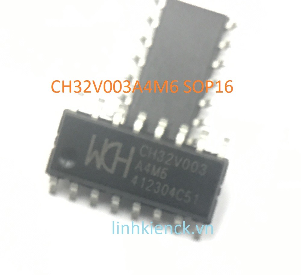 (2 con) CH32V003A4M6 CH32V003A4 CH32V003 SOP16 MCU RISC-V2 (mới chính hãng)