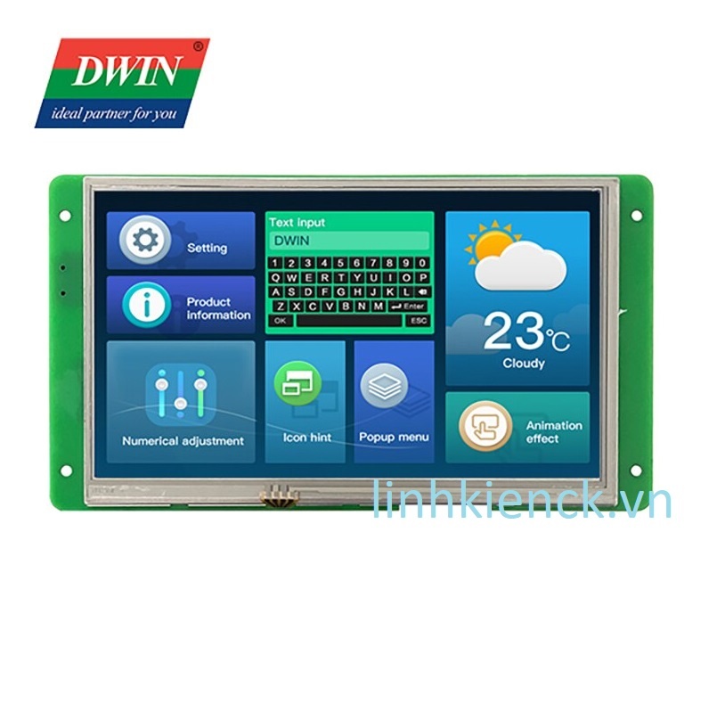 Màn hình DWIN HMI UART 7inch TFT DWIN Dmt80480l070 (mới chính hãng)