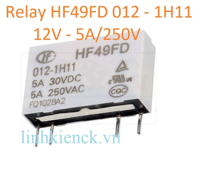 Rơ le relay HF49FD-012-1H11 HF49FD-012 HF49FD 12V 5A/250v 4PIN (mới chính hãng Hongfa)