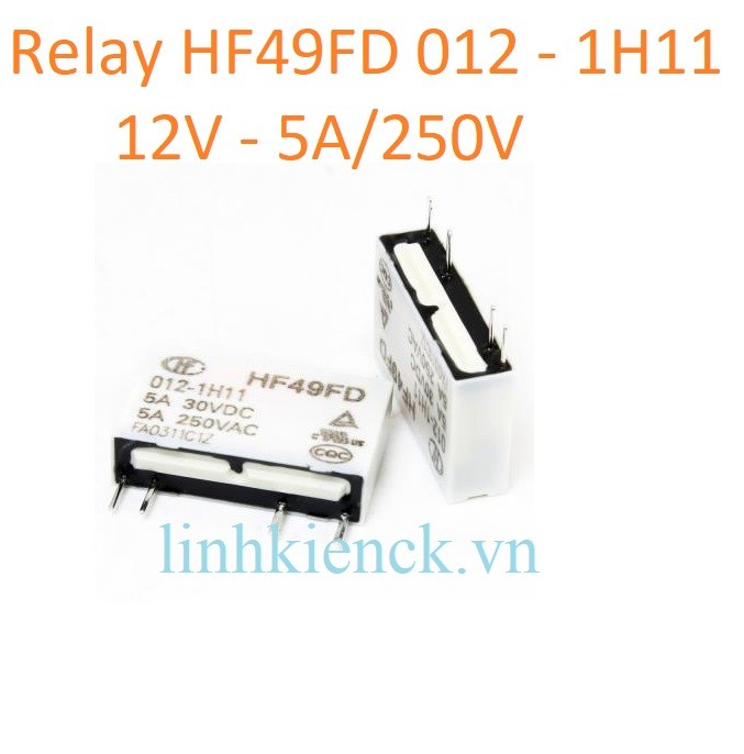 Rơ le relay HF49FD-012-1H11 HF49FD-012 HF49FD 12V 5A/250v 4PIN (mới chính hãng Hongfa)