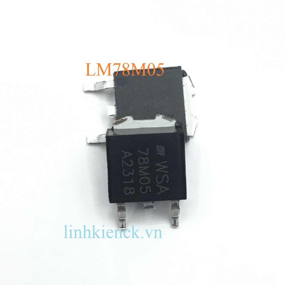 (5 con) IC ổn áp nguồn LM7805 78M05 7805 SMD TO-252 0.5A (78M05)