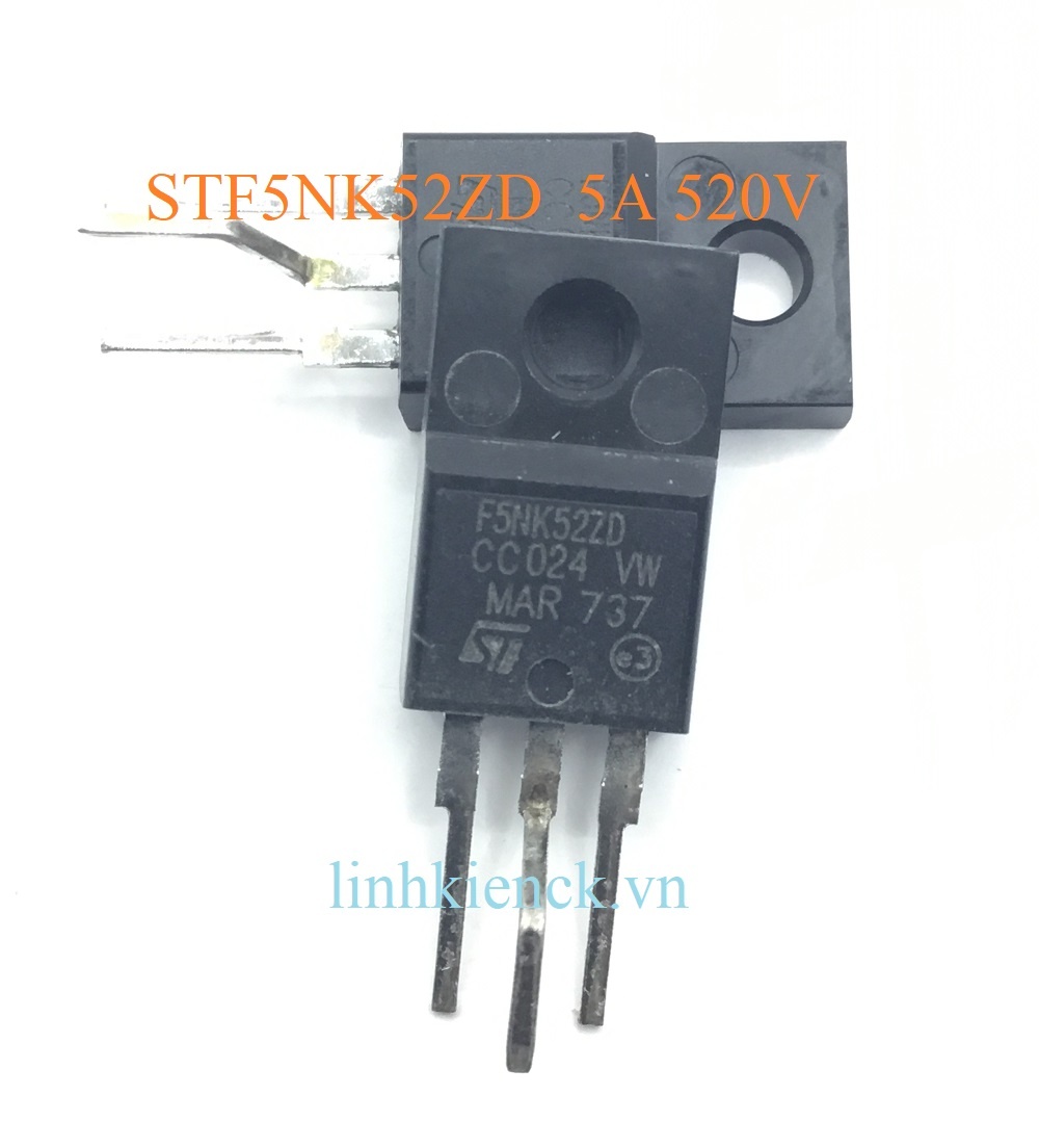 MOSFET STD5NK52ZD F5NK52ZD F5NK52Z 5NK52ZD N-channel 5A/520V (mới chính hãng ST)