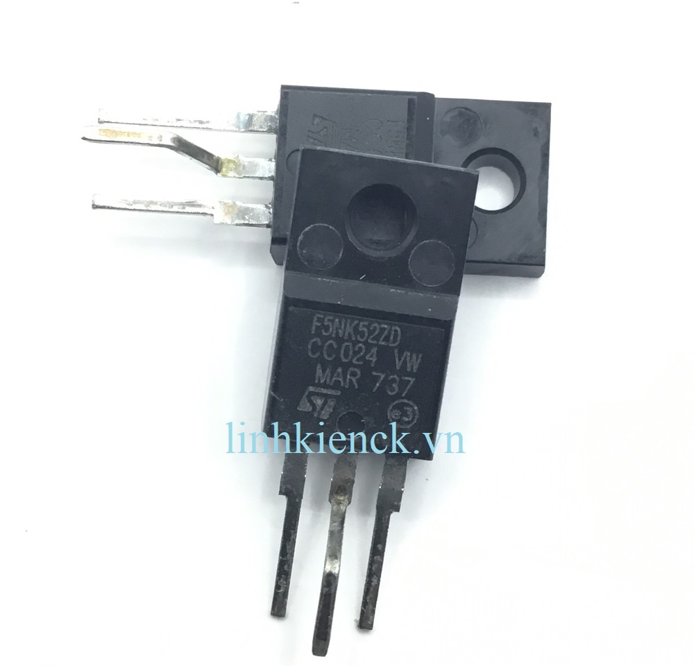 MOSFET STD5NK52ZD F5NK52ZD F5NK52Z 5NK52ZD N-channel 5A/520V (mới chính hãng ST)