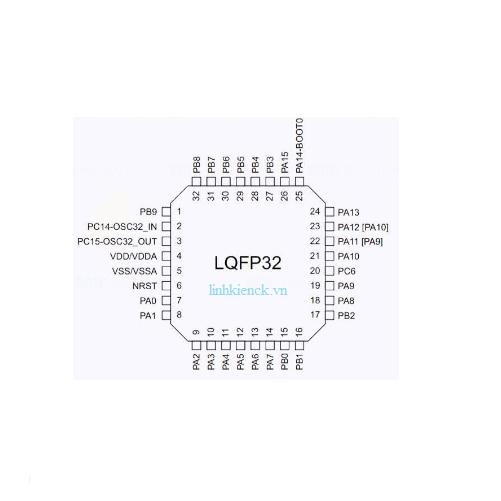 STM32G030K8T6 LQFP-32 cortex-M0 + 32-bit MCU