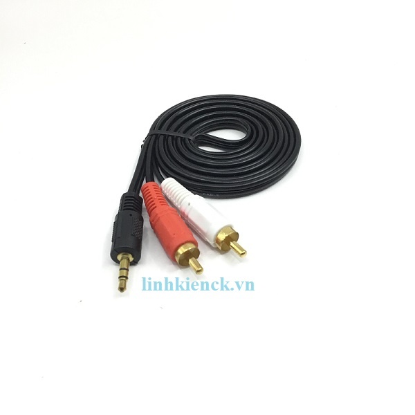 Jack 3.5 Ra Hoa Sen AV/RCA (đầu 3.5 đực 1.5 met)