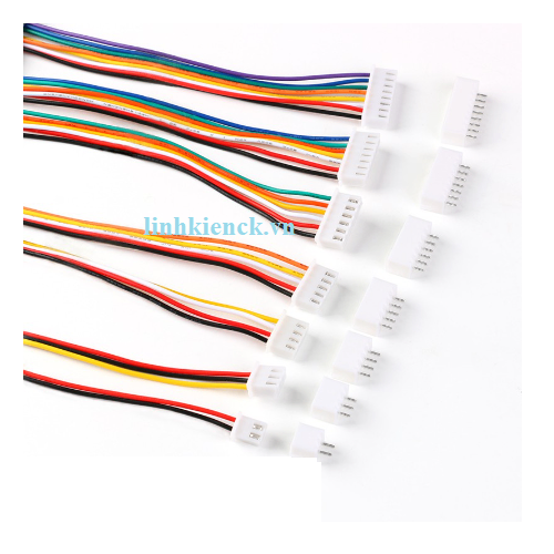(5 bộ) Bộ dây - đầu jack nối JST XH2.54mm 2pin 300mm 26AWG
