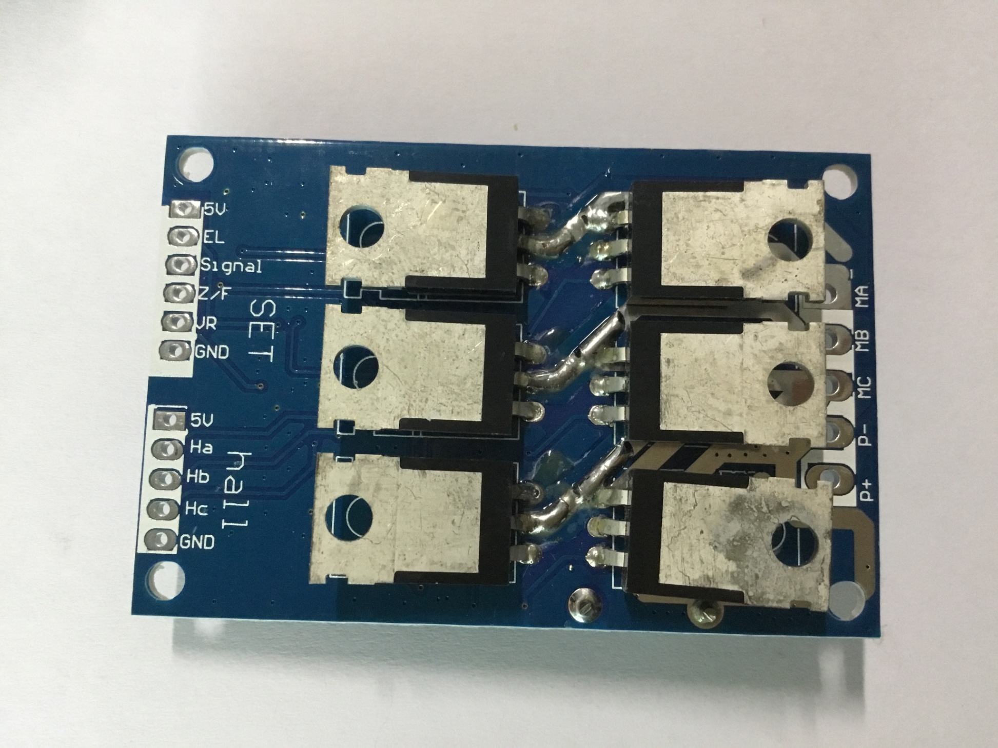 DC 12V-36V 15A 500W Brushless Motor Controller Hall BLDC Driver Board Blue
