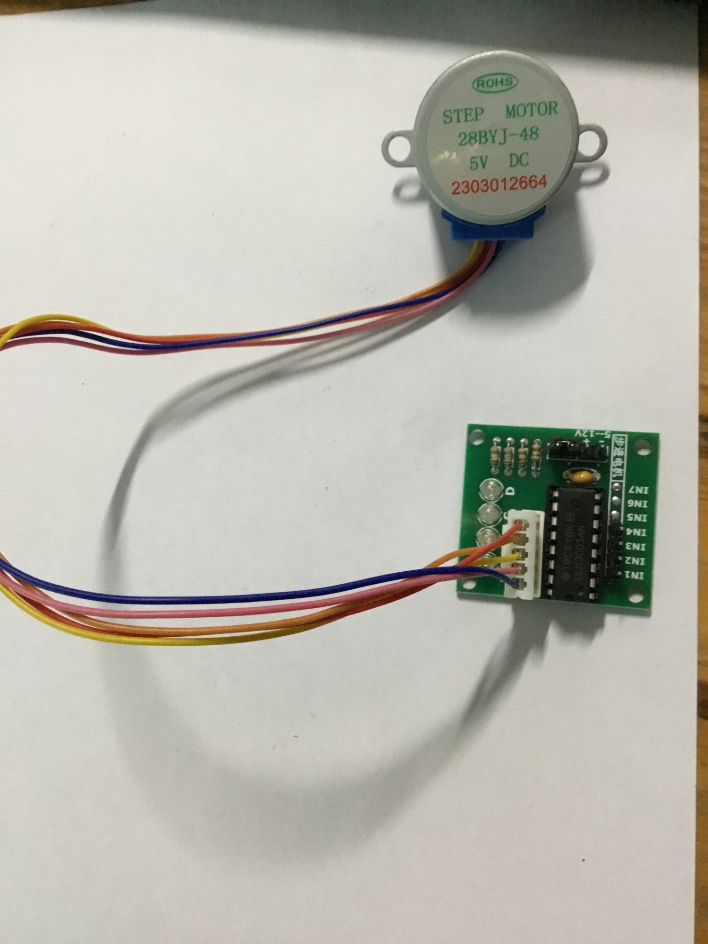 Bộ Động Cơ Bước 28byj-48-5v + Module Điều Khiển Động cơ bước ULN2003 Cho Arduino