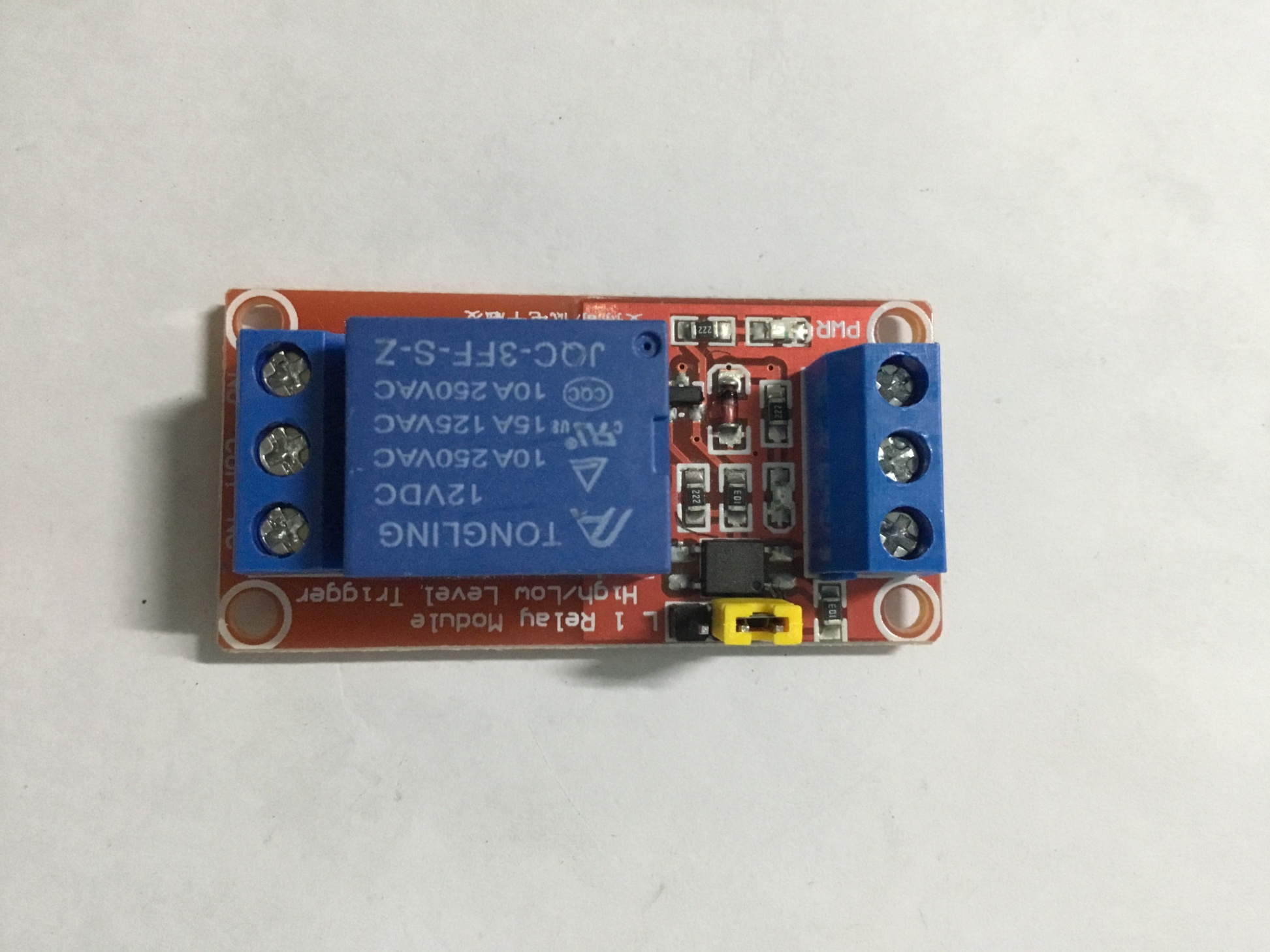 Module relay 1 kênh 12V có opto cách ly kích hoạt mức cao - thấp