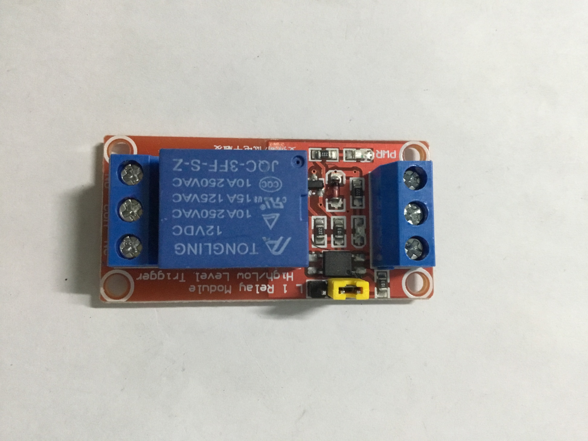 Module relay 1 kênh 12V có opto cách ly kích hoạt mức cao - thấp