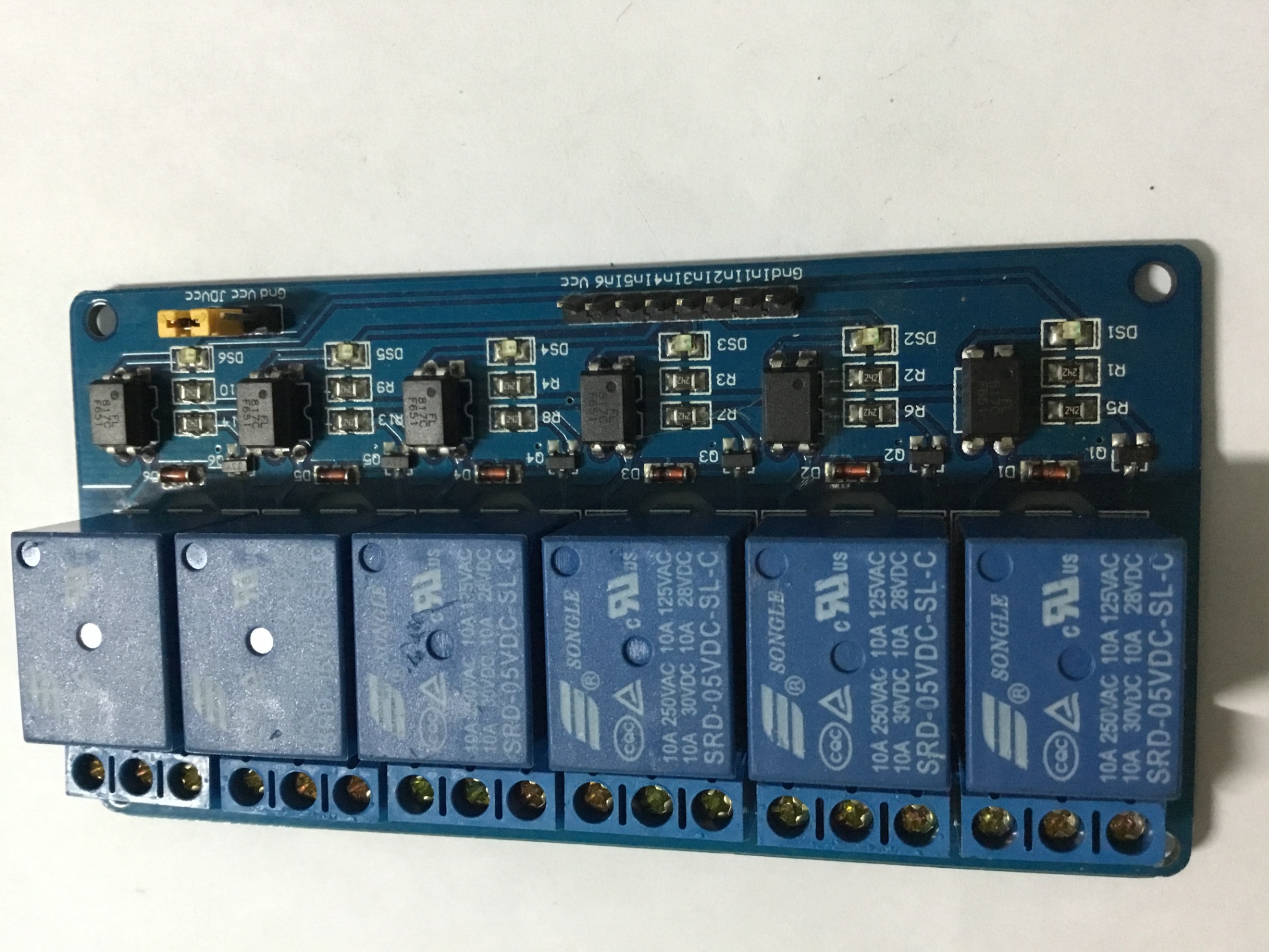Module 6 Relay 5V (điều khiển cách ly)