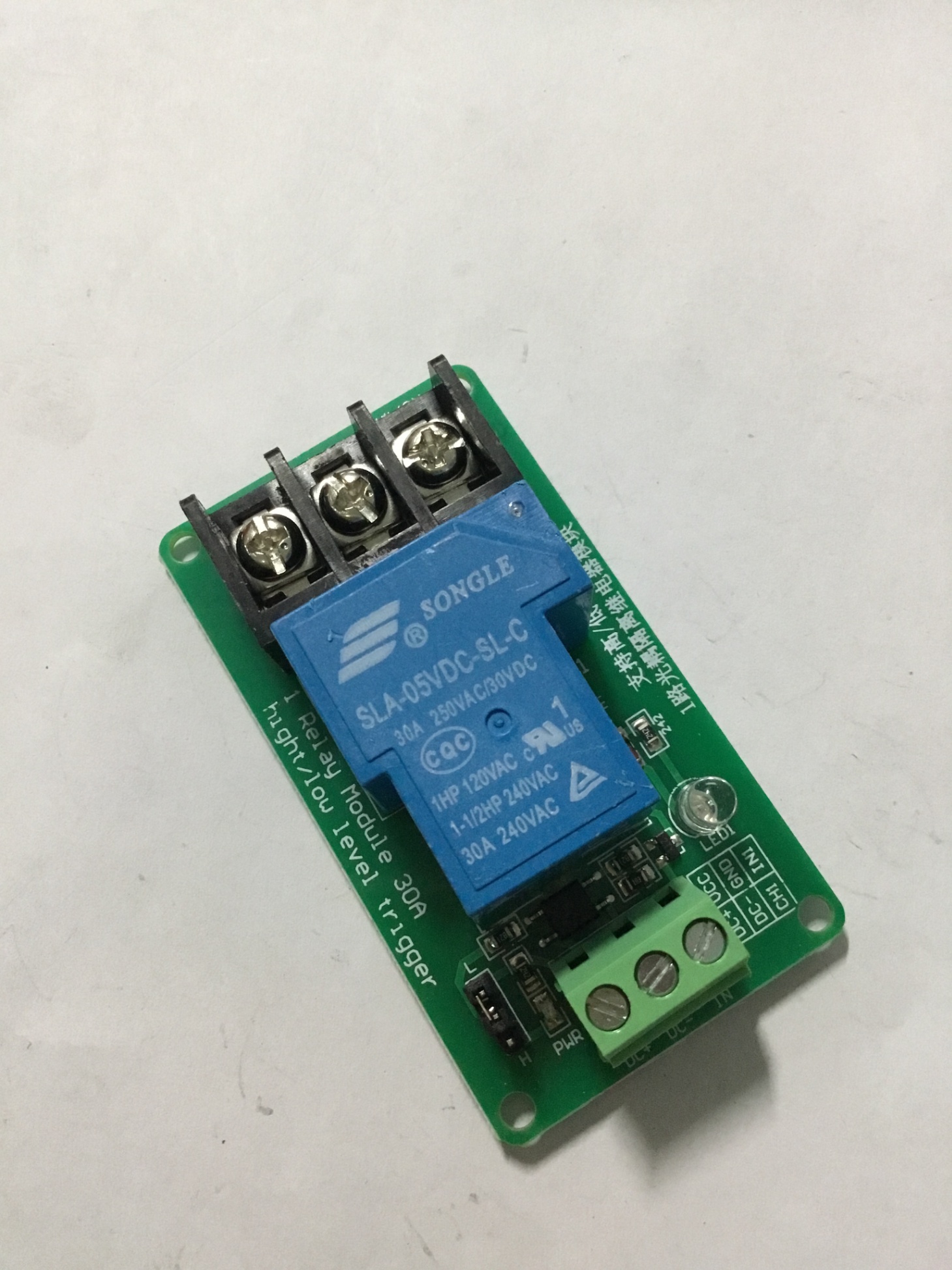 Module relay 1 Kênh DC 12V 30A cách ly opto quang