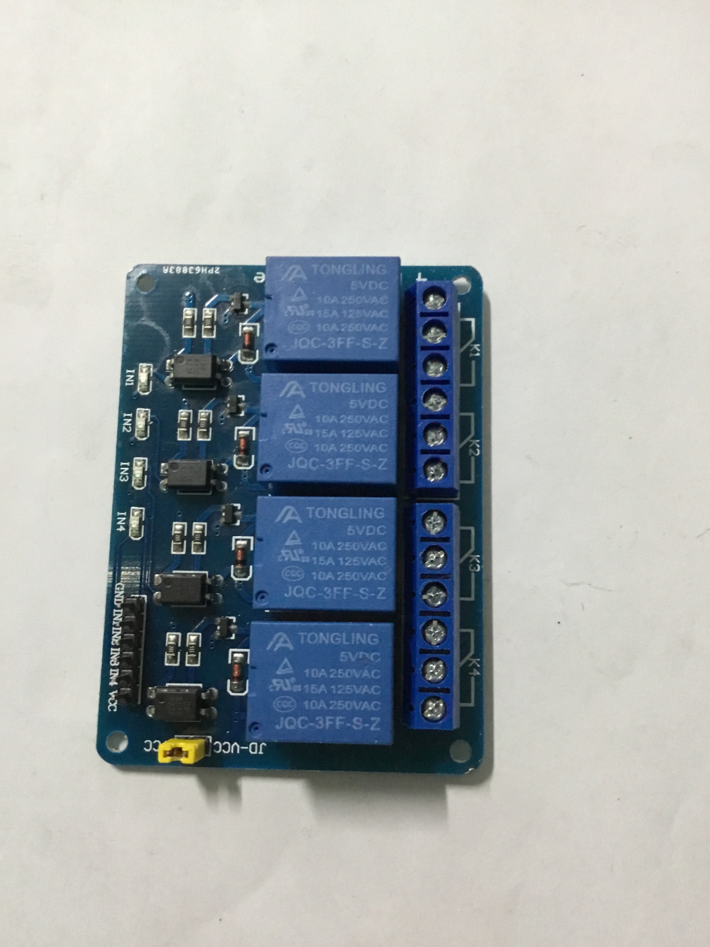 Module 4 relay với opto cách ly 5V đóng cắt thiết bị điện 10A