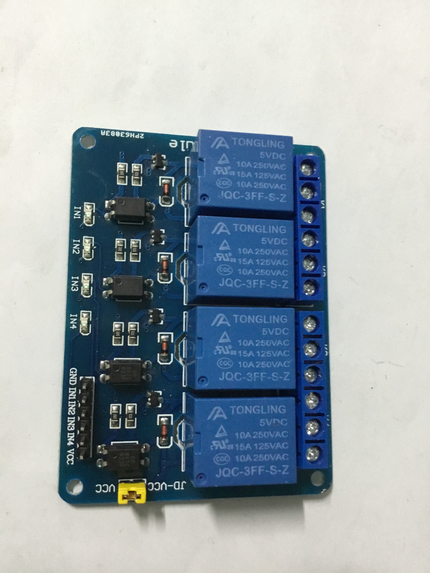 Module 4 relay với opto cách ly 5V đóng cắt thiết bị điện 10A