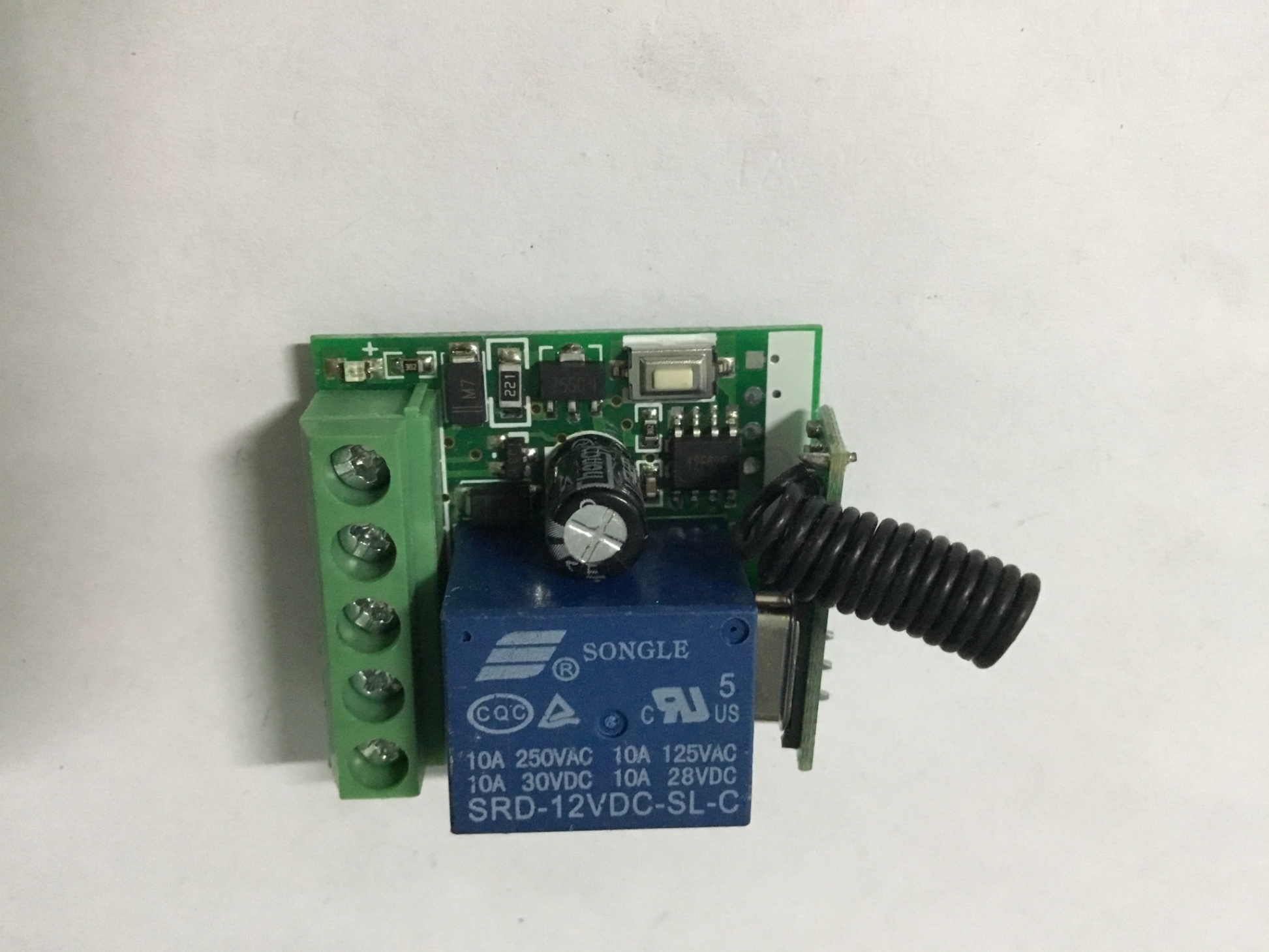 Module điều khiển relay 1 kênh học lệnh RF 433MHz sử dụng điện 12V