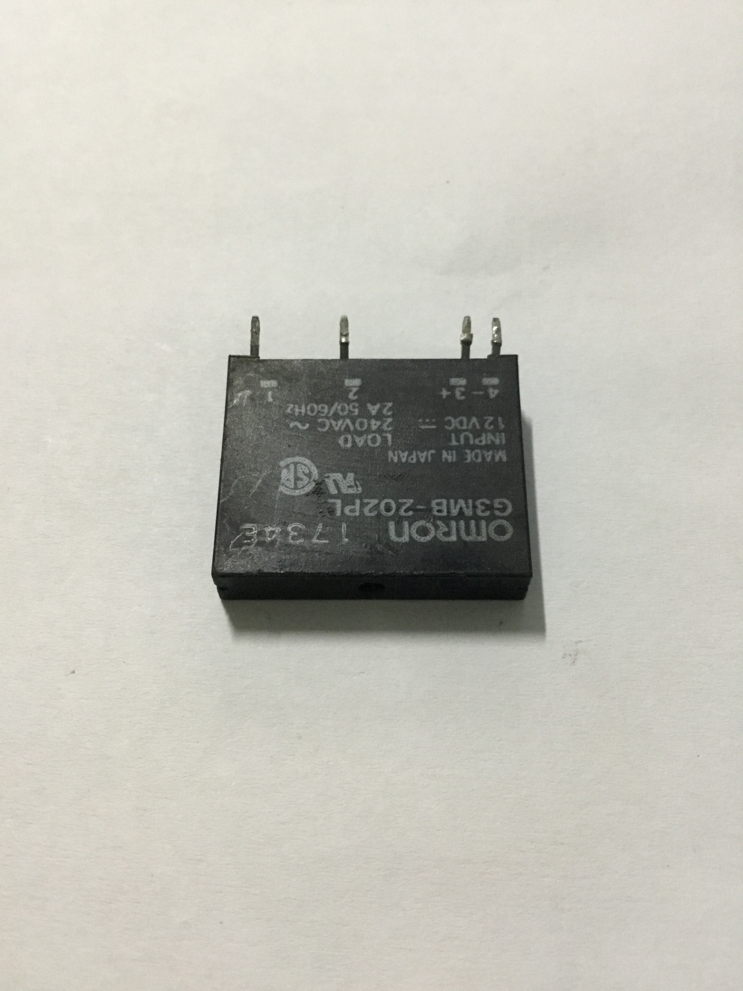 Relay G3MB-202PL DC-AC PCB SSR IN 12V DC OUT 240V AC 2A (tháo máy)