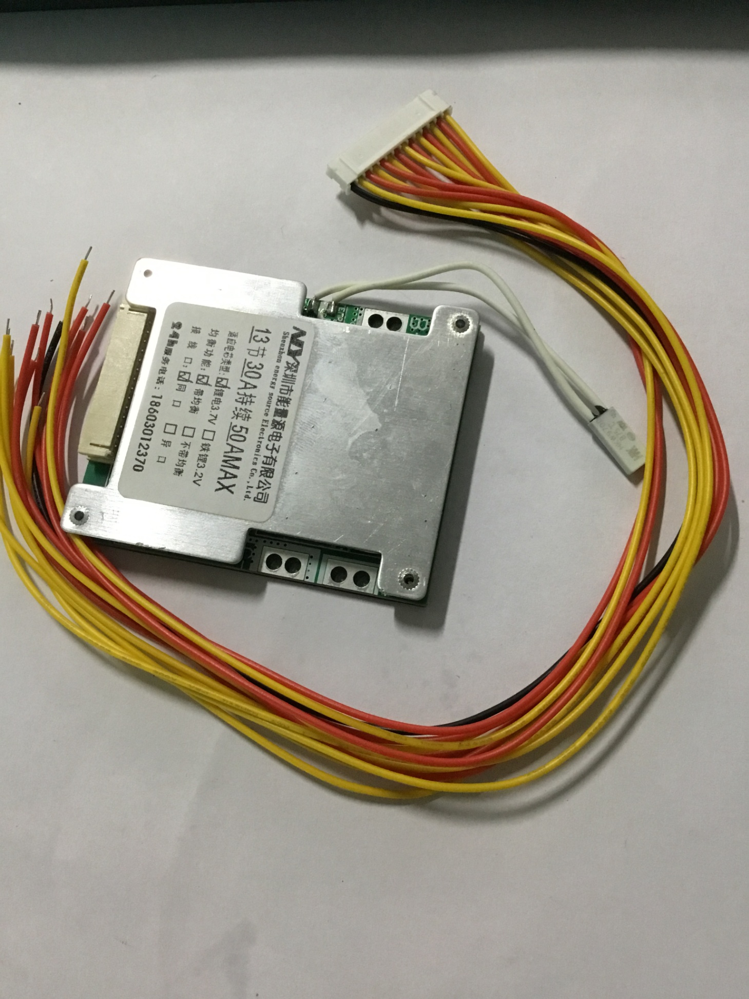 Mạch Cân Bằng Pin Lithium Wer Bms 13s 48v 50a 18650 Li-Ion