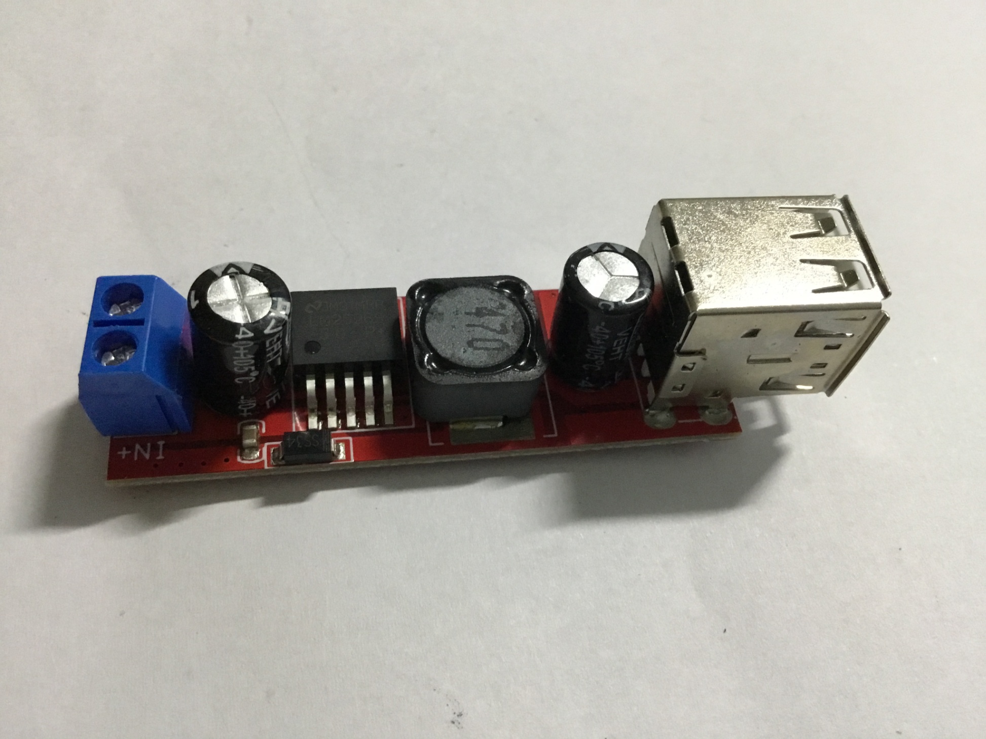 Module mạch điện Hạ Áp Lm2596S 5v Dc-Dc 3a (2 cổng USB)