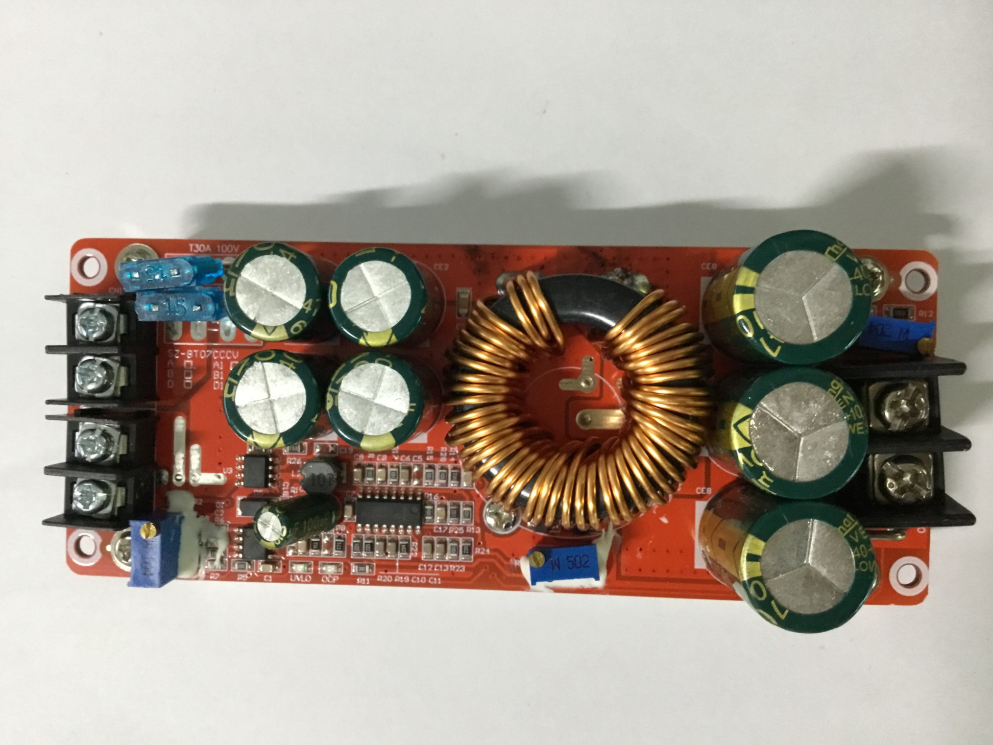 Mô Đun Tăng Áp 8-60V Sang 12-83V 1200W 20A DC Cho Xe Hơi Mạch Tăng Áp DC-DC 18A 1200W Vào 10-60VDC Ra 12-83VDC
