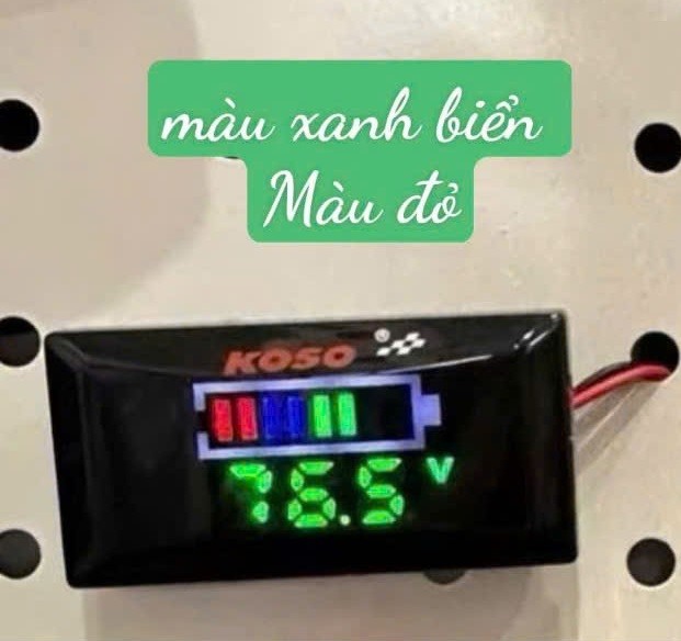 Đồng hồ KOSO V2 (báo vôn, báo bình)