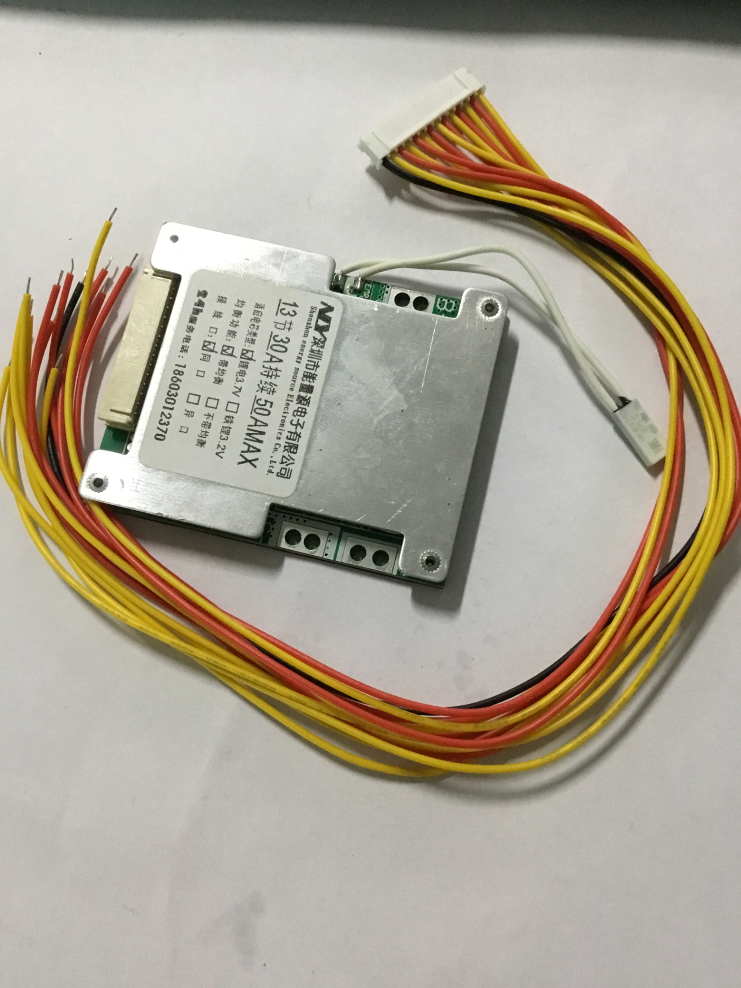Mạch Cân Bằng Pin Lithium Wer Bms 13s 48v 50a 18650 Li-Ion
