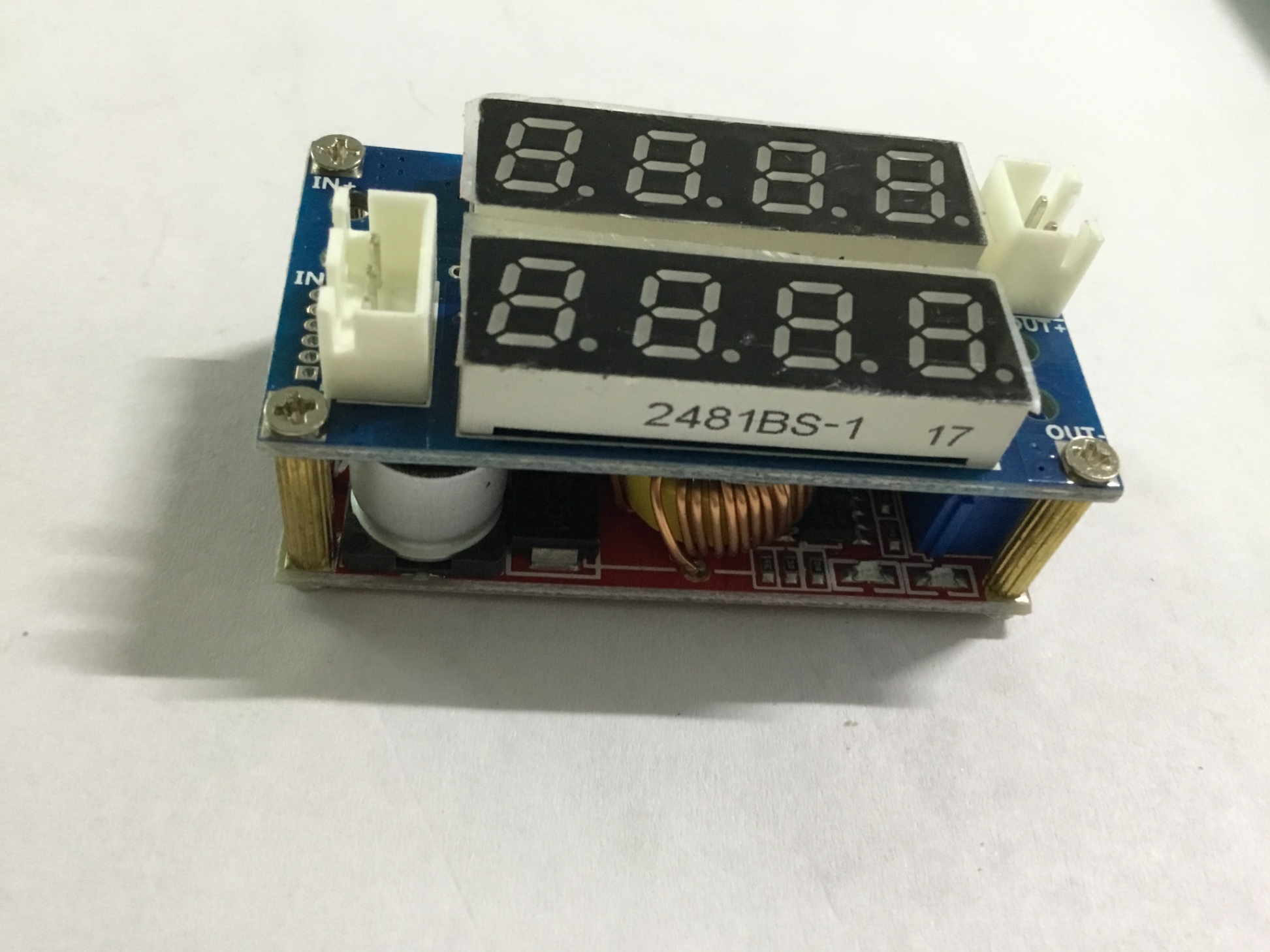 Mô Đun Điều Chỉnh Điện Áp Xl4015 5a Mô-đun sạc bước xuống CC / CV nguồn có thể điều chỉnh Vôn kế Ampe kế