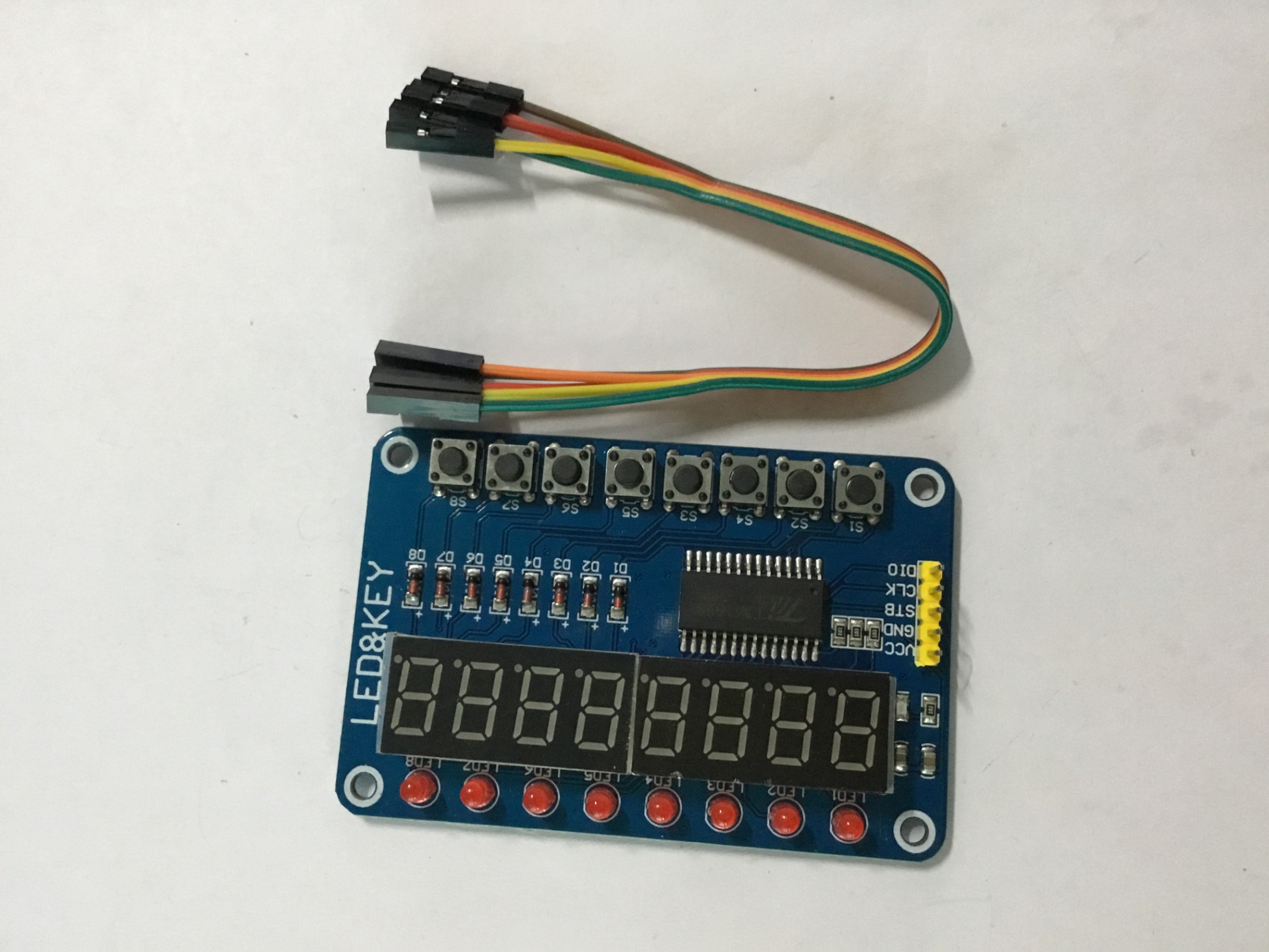 Mạch Điều Khiển Hiển Thị Led Và Key TM1638