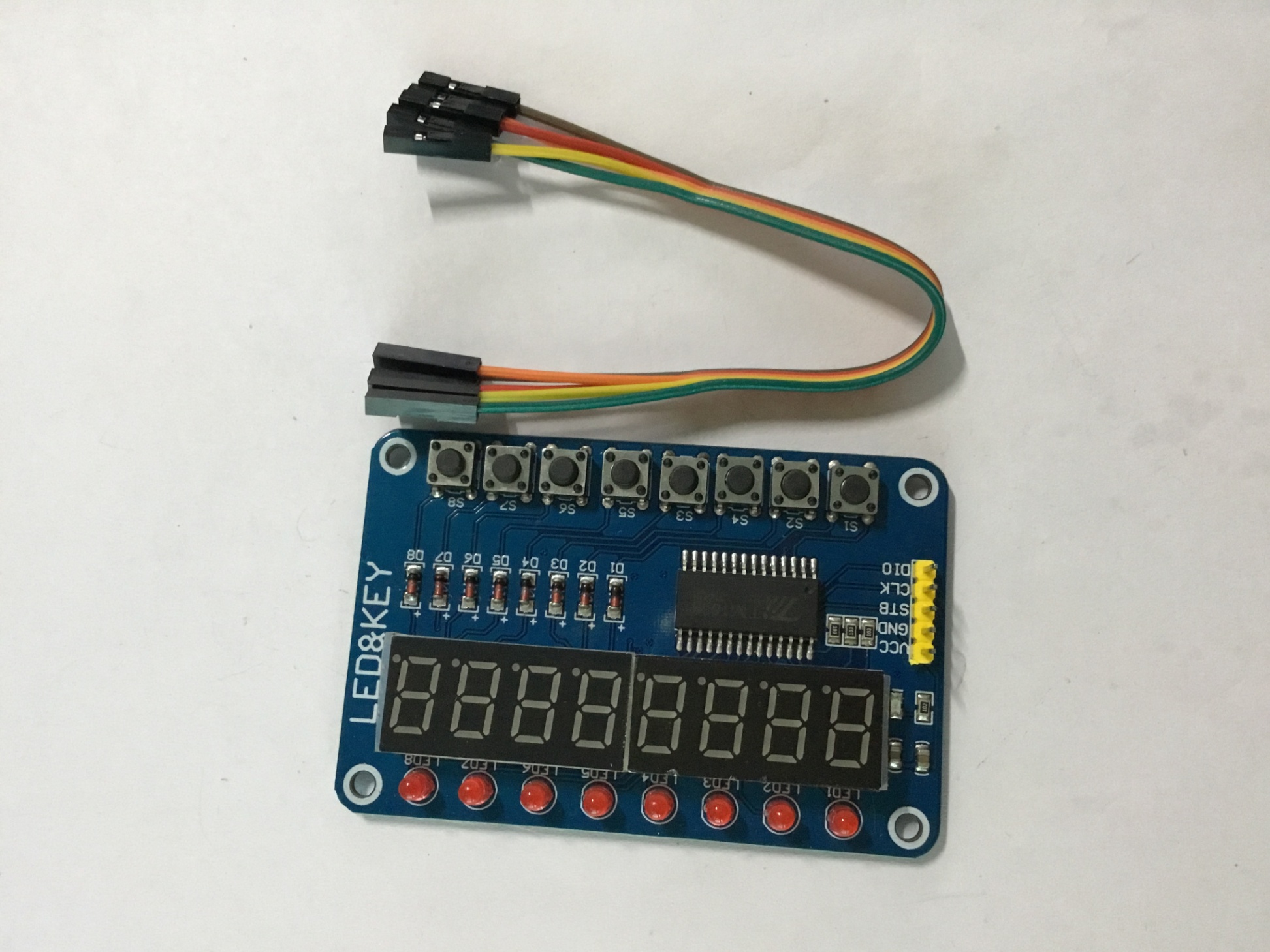Mạch Điều Khiển Hiển Thị Led Và Key TM1638