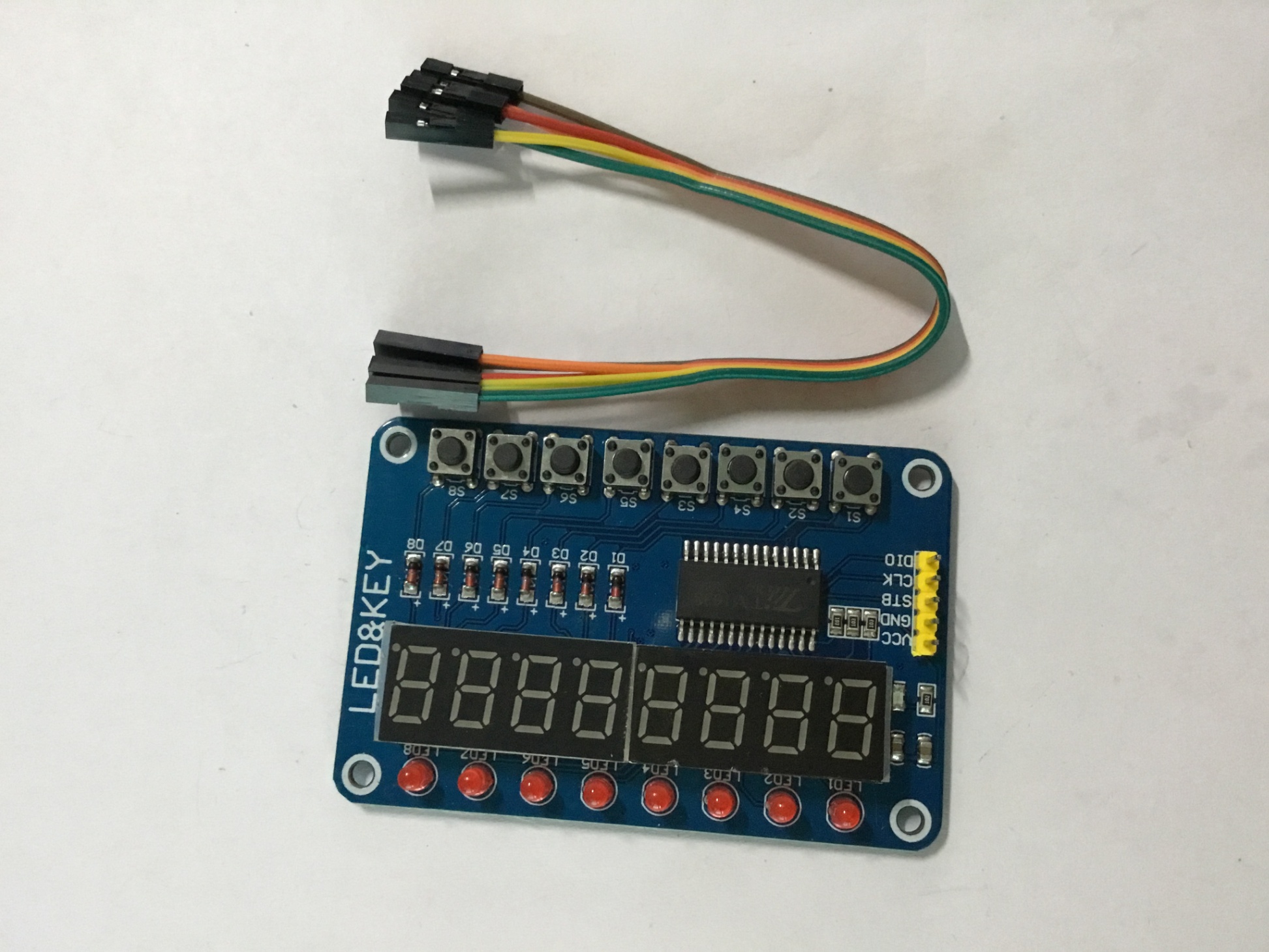 Mạch Điều Khiển Hiển Thị Led Và Key TM1638