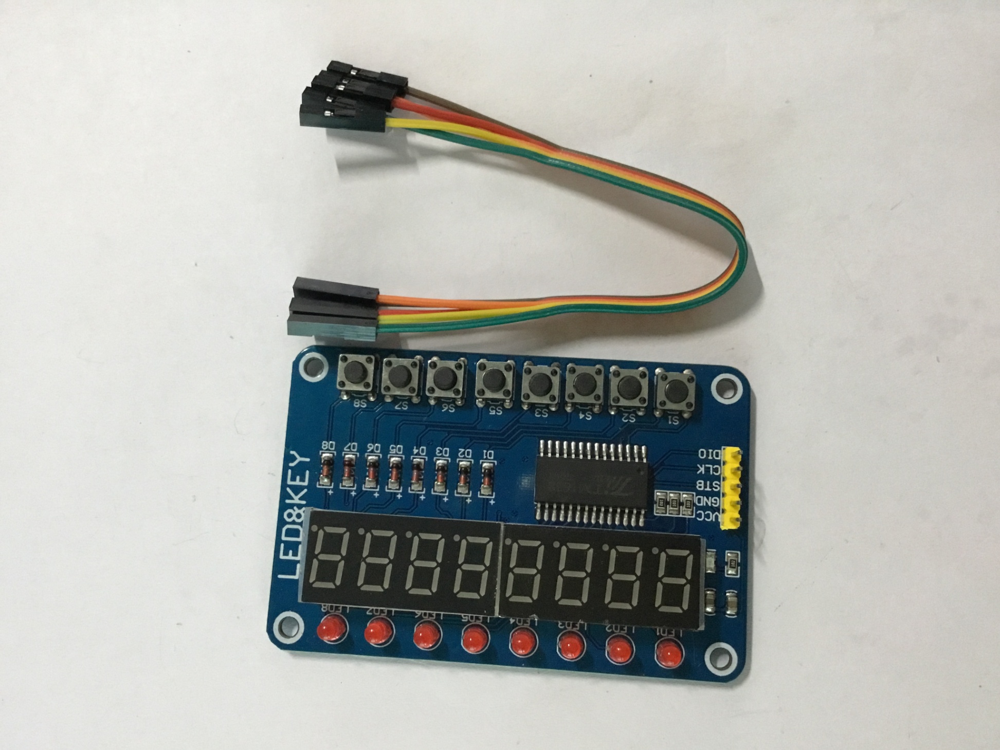 Mạch Điều Khiển Hiển Thị Led Và Key TM1638