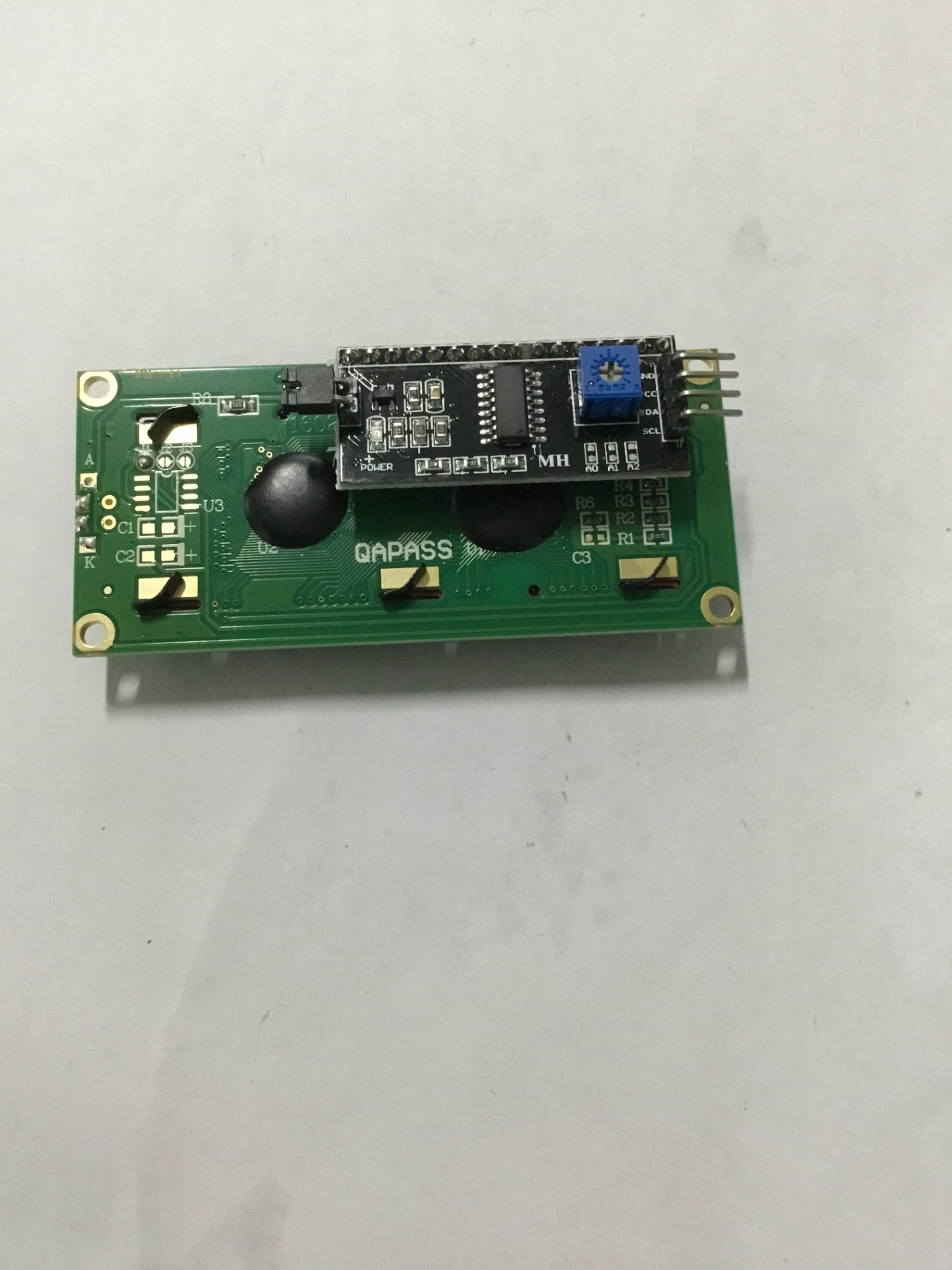 LCD1602 1602 16x02 màu xanh dương kèm module I2C